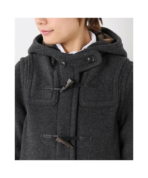 JOURNAL STANDARD（ジャーナルスタンダード）の「《予約》 別注EX-long ダッフル◆（ジャケット/アウター・グレー/ネイビー/ピンク B・36/38）」の10枚目の写真