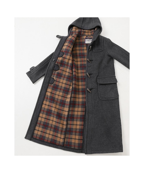 JOURNAL STANDARD（ジャーナルスタンダード）の「《予約》 別注EX-long ダッフル◆（ジャケット/アウター・グレー/ネイビー/ピンク B・36/38）」の18枚目の写真