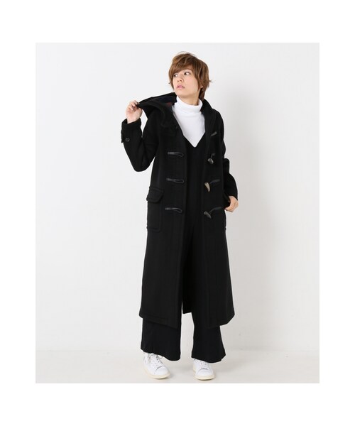 JOURNAL STANDARD（ジャーナルスタンダード）の「《予約》別注カシミアEX-ロングダッフル◆（ジャケット/アウター・ブラック/ナチュラル/ネイビー・36/38）」の14枚目の写真