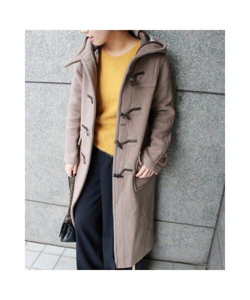 JOURNAL STANDARD（ジャーナルスタンダード）の「《予約》別注カシミアEX-ロングダッフル◆（ジャケット/アウター・ブラック/ナチュラル/ネイビー・36/38）」の5枚目の写真