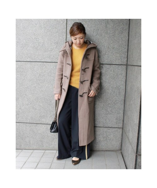 JOURNAL STANDARD（ジャーナルスタンダード）の「《予約》別注カシミアEX-ロングダッフル◆（ジャケット/アウター・ブラック/ナチュラル/ネイビー・36/38）」の4枚目の写真