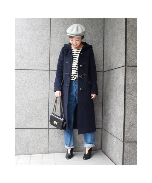 JOURNAL STANDARD（ジャーナルスタンダード）の「《予約》別注カシミアEX-ロングダッフル◆（ジャケット/アウター・ブラック/ナチュラル/ネイビー・36/38）」の7枚目の写真