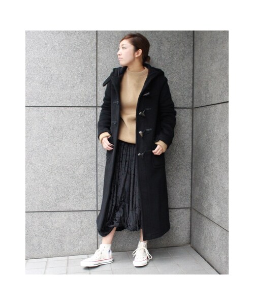 JOURNAL STANDARD（ジャーナルスタンダード）の「《予約》別注カシミアEX-ロングダッフル◆（ジャケット/アウター・ブラック/ナチュラル/ネイビー・36/38）」の9枚目の写真