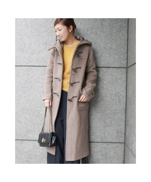 JOURNAL STANDARD（ジャーナルスタンダード）の「《予約》別注カシミアEX-ロングダッフル◆（ジャケット/アウター・ブラック/ナチュラル/ネイビー・36/38）」の6枚目の写真