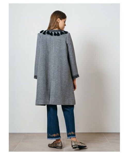 Lily Brown リリー ブラウン 長袖 ロングコート ブラック Fサイズ 楽天市場】【SALE／70%OFF】フラワー刺繍ロンパース LILY BROWN