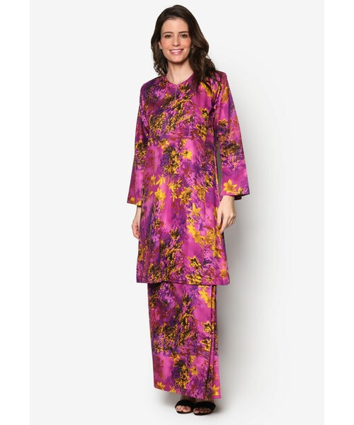 Butik Sireh Pinang(-)の「Baju Kurung Brunei Safira(その他・レディース・Pink/Purple/Yellow・XS/S/M/L/XL)」の4枚目の写真