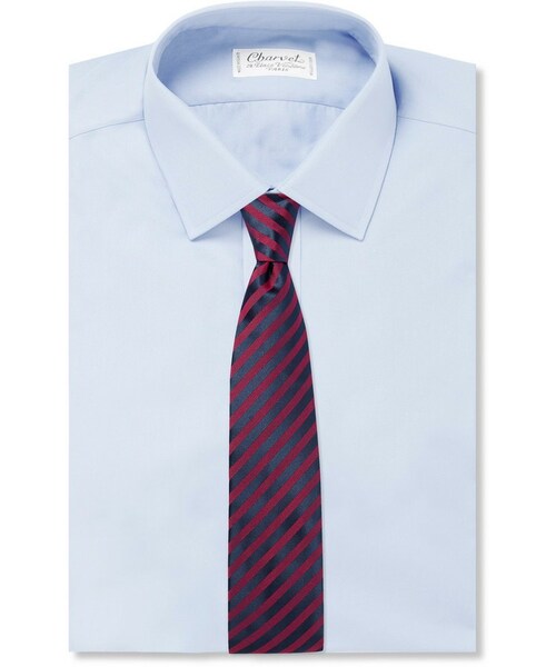 Charvet （シャルベ）の「Charvet 8cm Striped Silk-Jacquard