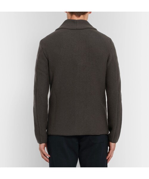 GIORGIO ARMANI（ジョルジオアルマーニ）の「Giorgio Armani Shawl-Collar Cashmere Cardigan（カーディガン/ボレロ・メンズ・Brown・IT48/IT50/IT52/IT54）」の5枚目の写真