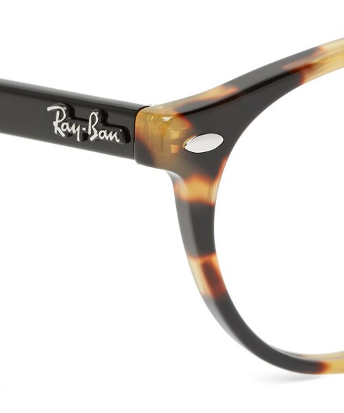 Ray-Ban（レイバン）の「Ray-Ban Round-Frame Tortoiseshell Acetate Optical Glasses（メガネ・メンズ・Tortoiseshell・One size）」の3枚目の写真