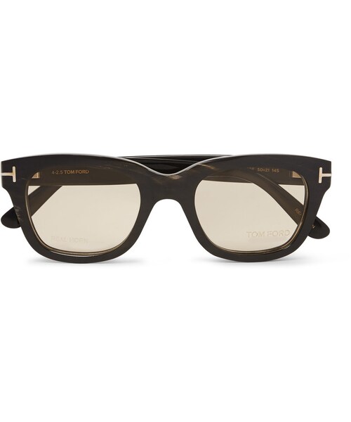 TOM FORD（トム フォード）の「TOM FORD Private Collection D-Frame Horn Optical Glasses（メガネ・メンズ・Black・One size）」の14枚目の写真