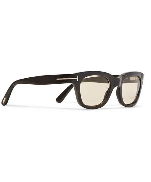 TOM FORD（トム フォード）の「TOM FORD Private Collection D-Frame Horn Optical Glasses（メガネ・メンズ・Black・One size）」の4枚目の写真
