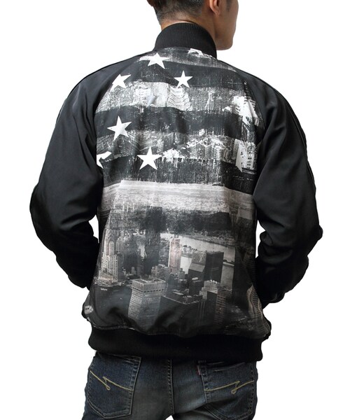 JACKROSE(ジャックローズ)の「転写リバーシブルブルゾン2016AW(ジャケット/アウター・メンズ・ブラック・M/L/XL)」の4枚目の写真
