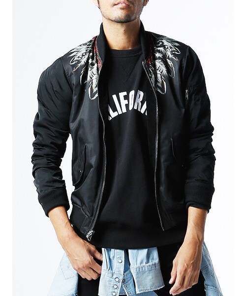 JACKROSE(ジャックローズ)の「転写リバーシブルブルゾン2016AW(ジャケット/アウター・メンズ・ブラック・M/L/XL)」の2枚目の写真