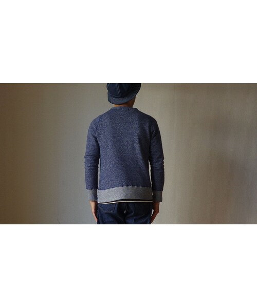 Kepani（ケパニ）の「Kepani ケパニ SWEAT CARDIGAN  "Sunset " スウェットカーディガン"サンセット" NVY ネイビー（カーディガン/ボレロ・メンズ・その他）」の4枚目の写真