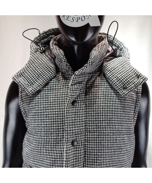 CALL&RESPONSE(コールアンドレスポンス)の「【シンサレートで薄いのに暖かい】ハウンドトゥース中綿ベスト/CALL&RESPONSE / 162-1104-12(その他アウター・メンズ・その他)」の8枚目の写真