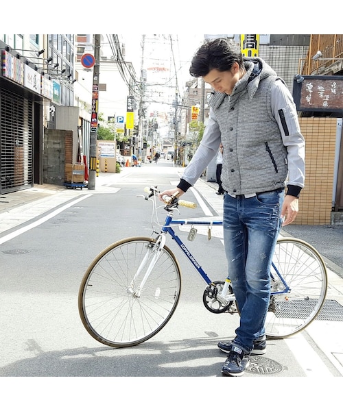 CALL&RESPONSE(コールアンドレスポンス)の「【シンサレートで薄いのに暖かい】ハウンドトゥース中綿ベスト/CALL&RESPONSE / 162-1104-12(その他アウター・メンズ・その他)」の1枚目の写真