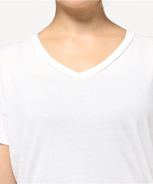 CAL．Berries（カルベリーズ）の「CAL.Berries BERRY EASY VネックMEN'S Tシャツ（Tシャツ/カットソー・レディース・ホワイト/グレー/カーキ/ネイビー・S/M）」の8枚目の写真