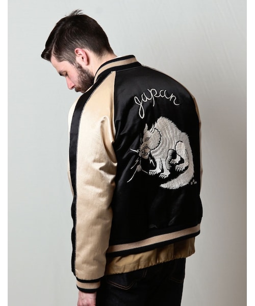 MR.OLIVEの虎の刺繍入りジャケット MR.OLIVE（ミスターオリーブ）の「MR.OLIVE 【MUU COLLABO】C/R