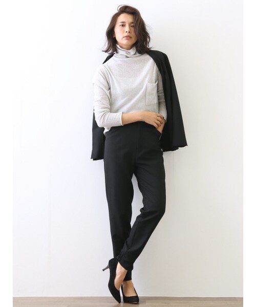 qualite（カリテ）の「ストレッチウールトラックパンツ【予約
