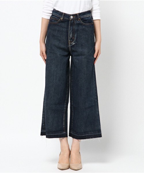 archives（アルシーヴ）の「ワイドデニムパンツ（デニムパンツ・レディース・ネイビー/ロイヤルブルー・SMALL/MEDIUM）」の3枚目の写真