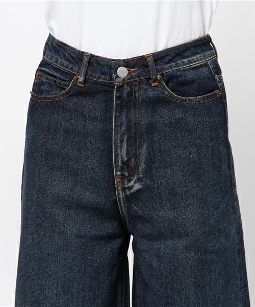 archives（アルシーヴ）の「ワイドデニムパンツ（デニムパンツ・レディース・ネイビー/ロイヤルブルー・SMALL/MEDIUM）」の6枚目の写真