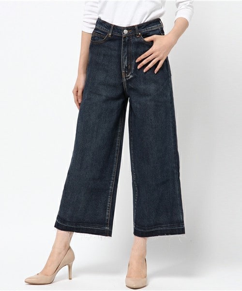 archives（アルシーヴ）の「ワイドデニムパンツ（デニムパンツ・レディース・ネイビー/ロイヤルブルー・SMALL/MEDIUM）」の2枚目の写真