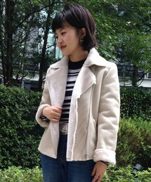 archives | 【予約】フェイクムートンジャケット(ライダースジャケット)