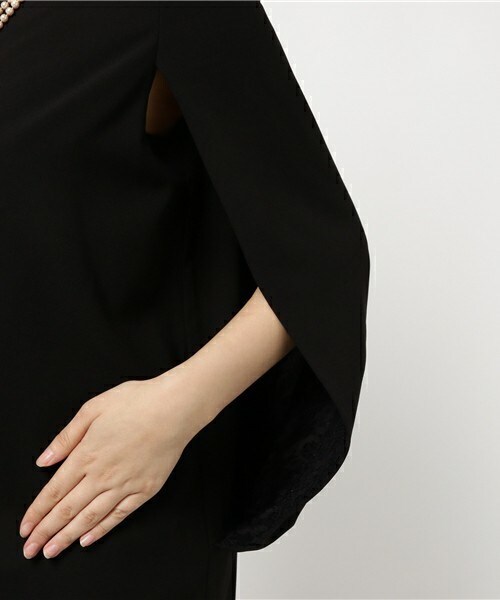 INTERPLANET WINGS（インタープラネットウィング）の「ケープスリーブOP（ドレス・レディース・ブラック/ブルー/ネイビー/ピンク・FREE）」の9枚目の写真