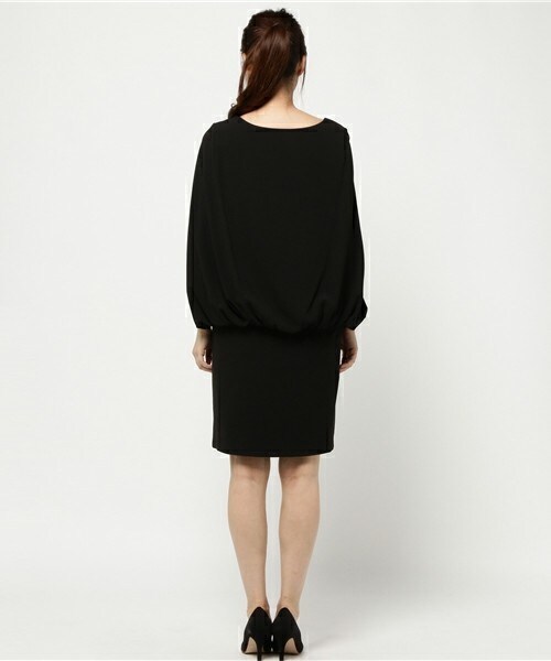 INTERPLANET WINGS（インタープラネットウィング）の「ケープスリーブOP（ドレス・レディース・ブラック/ブルー/ネイビー/ピンク・FREE）」の7枚目の写真