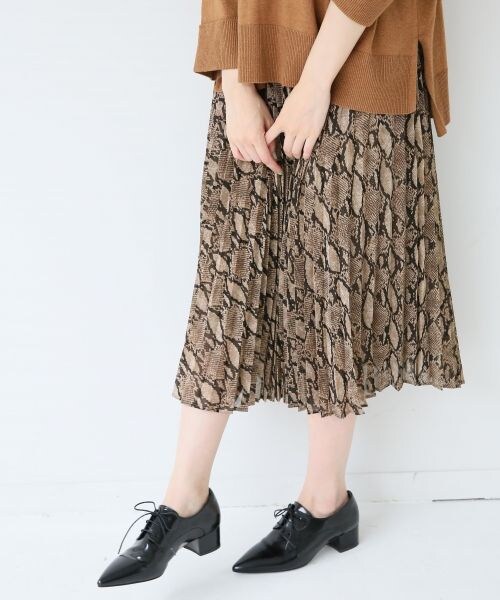 A part by(アパートバイ)の「ポインテッドレースアップシューズ(シューズ・ブラック/レオパード・37(23.0~23.5cm)/38(24.0~24.5cm))」の4枚目の写真