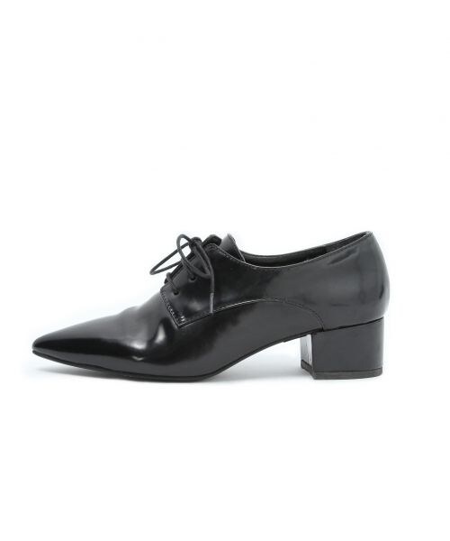 A part by(アパートバイ)の「ポインテッドレースアップシューズ(シューズ・ブラック/レオパード・37(23.0~23.5cm)/38(24.0~24.5cm))」の7枚目の写真