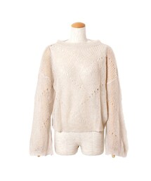 flower | see through mohair top ～シースルーモヘアトップ(ニット/セーター)