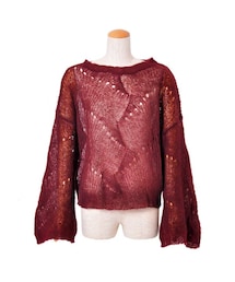 flower | see through mohair top ～シースルーモヘアトップ(ニット/セーター)