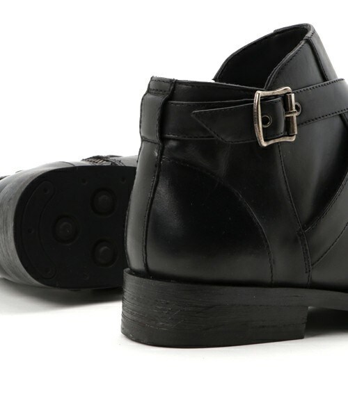 glory crew(グローリークルー)の「ベルト付レザーブーツ(ブーツ・メンズ・ブラック/ブラウン/キャメル・S/M/L/LL)」の10枚目の写真