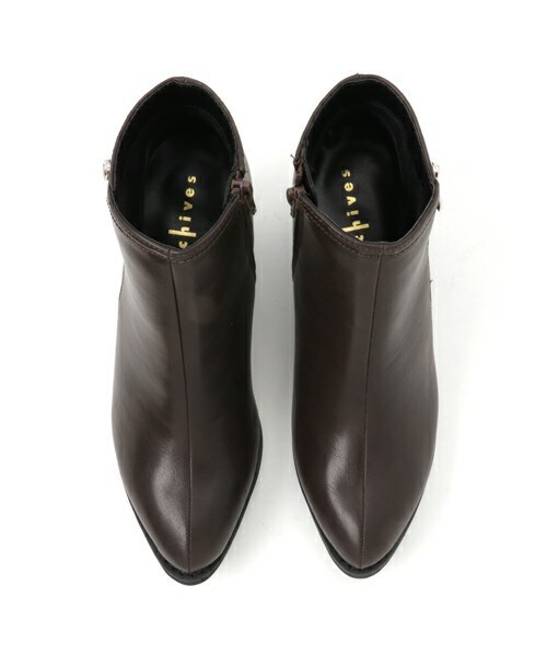archives（アルシーヴ）の「サイドジップショートブーツ（ブーツ・レディース・ブラック/ダークブラウン・MEDIUM/LARGE）」の6枚目の写真