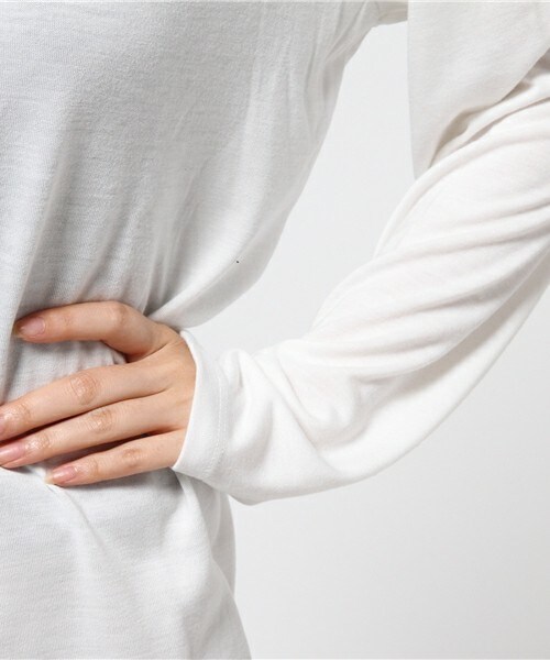 archives（アルシーヴ）の「チョーカー付プルオーバー（Tシャツ/カットソー・レディース・オフホワイト/ブラック/グレー・MEDIUM）」の8枚目の写真