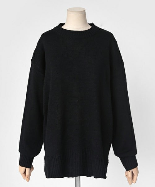 DHOLIC(ディーホリック)の「ドロップショルダーニットプルオーバー(ニット/セーター・レディース・アイボリー/カーキ/ダークパープル/ブラック・FREE)」の2枚目の写真