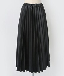 DHOLIC | フェイクレザープリーツミディスカート(スカート)