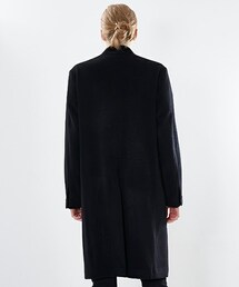 エトセンス　ethosens コート ノーカラーコート ネイビー ETHOSENS（エトセンス）の「ノーカラーチェスターコート（）」 - WEAR