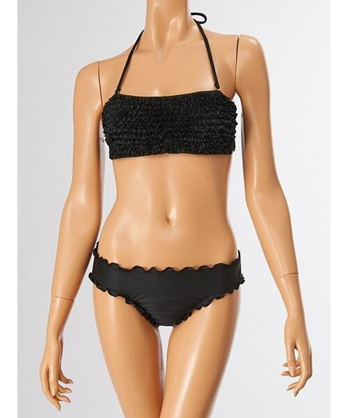 PEAK&PINE（ピークアンドパイン）の「無地フリルバンドゥビキニ