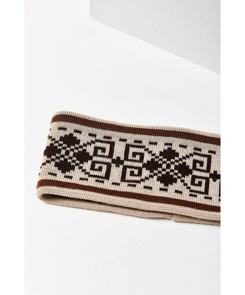 PENDLETON（ペンドルトン）の「Pendleton Fleece-Lined Headband（ヘアアクセサリー・レディース・BLACK & WHITE/DARK PURPLE・ONE SIZE）」の6枚目の写真