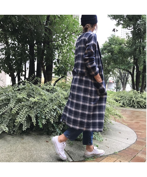 copine（コピン）の「☆再入荷☆大人気！！綿ネル先染めチェックガウン（その他アウター・レディース・その他）」の13枚目の写真