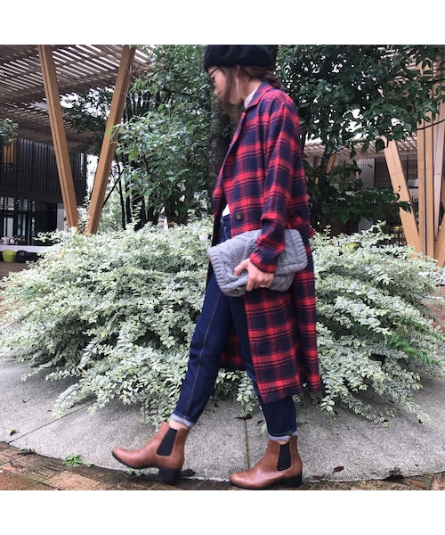 copine（コピン）の「☆再入荷☆大人気！！綿ネル先染めチェックガウン（その他アウター・レディース・その他）」の3枚目の写真