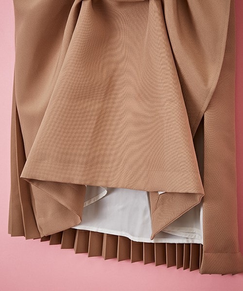 CLEANA（クリーナ）の「CLEANA トレンチデザインスカート（スカート・レディース・ブラック/ベージュ・1/2）」の9枚目の写真