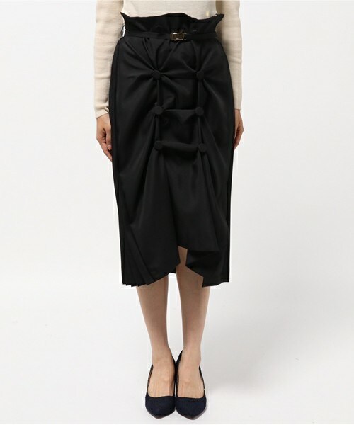 CLEANA（クリーナ）の「CLEANA トレンチデザインスカート（スカート・レディース・ブラック/ベージュ・1/2）」の11枚目の写真