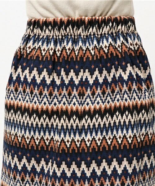 archives（アルシーヴ）の「キカガク柄台形スカート（スカート・レディース・ブラック/ブラウン・MEDIUM）」の7枚目の写真