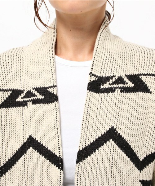 Auntie Rosa Holiday（アンティローザホリデー）の「【Holiday】オルテガロングニットカーディガン（カーディガン/ボレロ・レディース・ホワイト/ブラック/グレー/ベージュ/レッド・FREE）」の9枚目の写真
