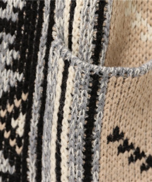 Auntie Rosa Holiday（アンティローザホリデー）の「【Holiday】オルテガロングニットカーディガン（カーディガン/ボレロ・レディース・ホワイト/ブラック/グレー/ベージュ/レッド・FREE）」の16枚目の写真