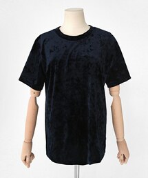 DHOLIC | ラウンドネックベロアTシャツ(Tシャツ/カットソー)