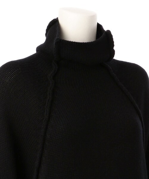 G.V.G.V.（ジーヴィージーヴィー）の「WOOL RAW EDGE FUNNEL NECK JUMPER DRESS（トップス・レディース・BLACK/GREY/PINK・XS）」の6枚目の写真